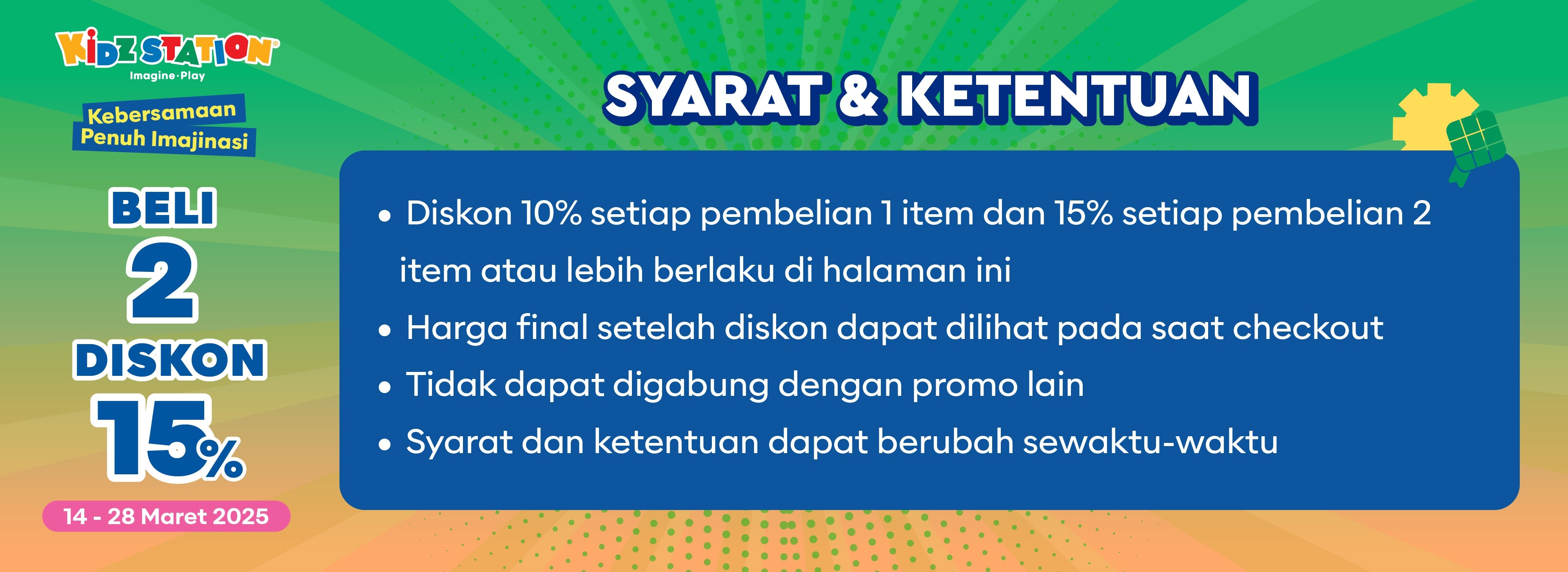 Kebersamaan Penuh Imajinasi - Buy 1 Get 10%, Buy 2 Get 15% OFF (14 - 2 ...